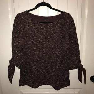 Ann Taylor Tie Sleeve Top